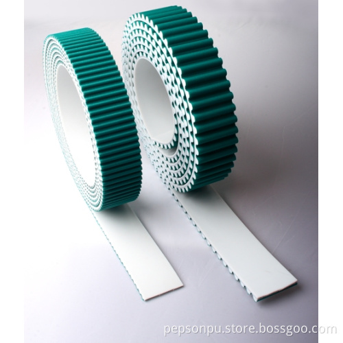 PU Timing Belt with Nylon Fabric on The Teeth